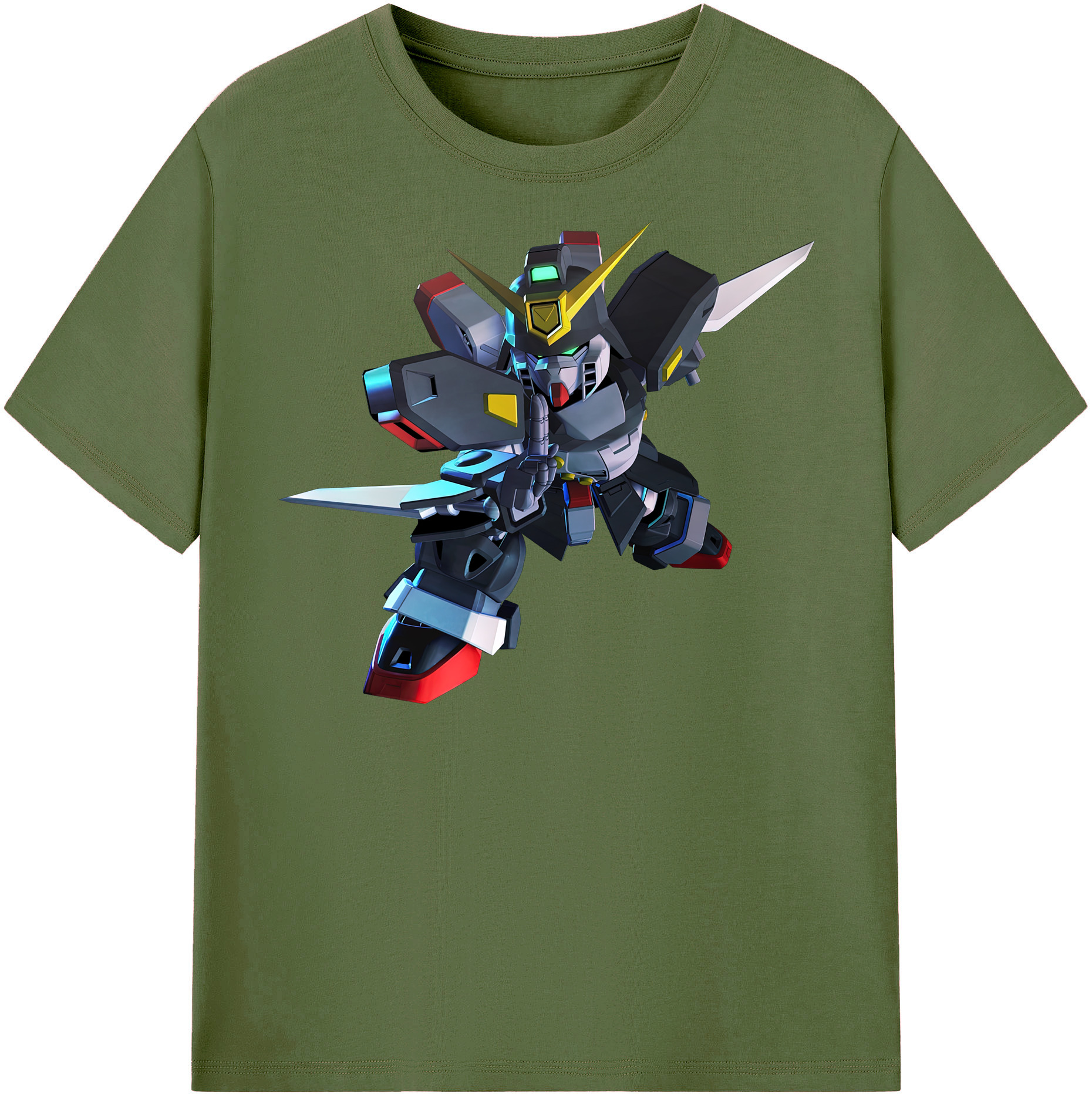 （画像用） 機動戦士ガンダム Mobile Suit Gundam 綿100％半袖Tシャツ（フロントプリント）